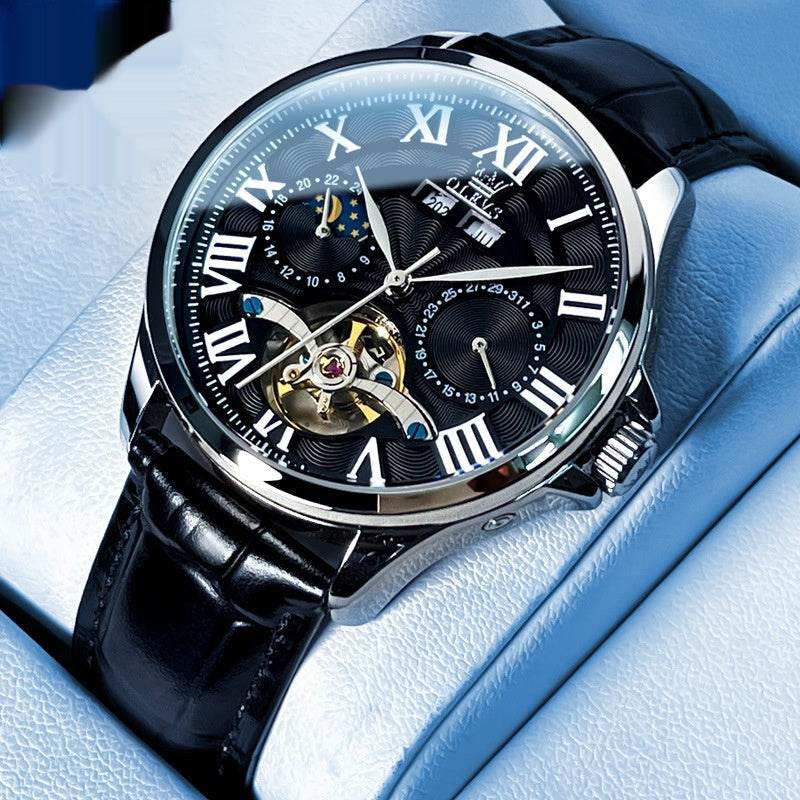 Buycenter Men's Automatic Mechanical Watch - Double Calendar & Fashion Style - Buy Center