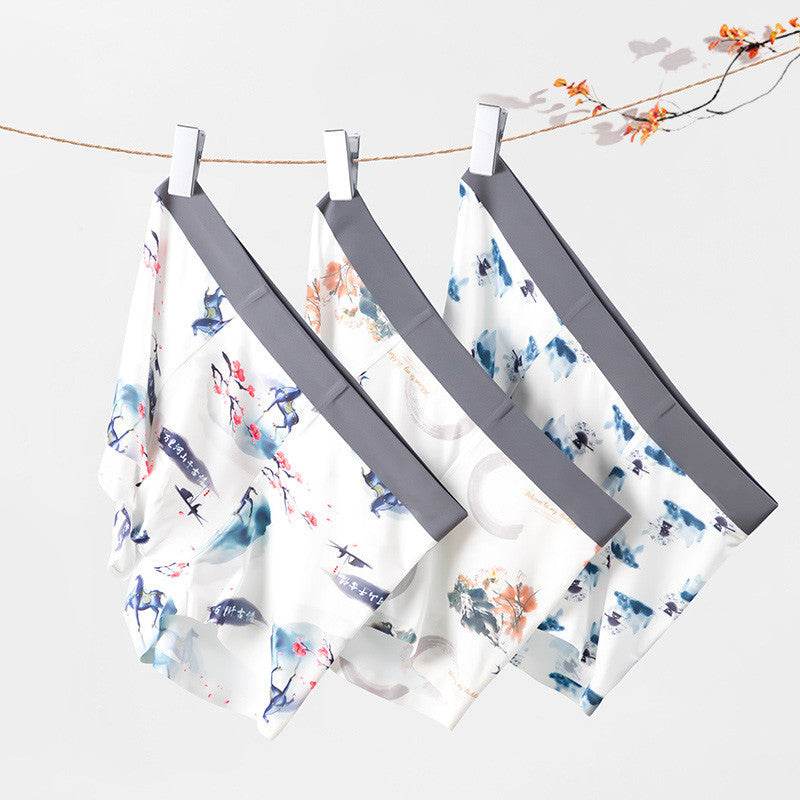 Men's Ice Silk Boxershorts - Breathable Antibacterial Comfort for All-Day Wear - Buy Center