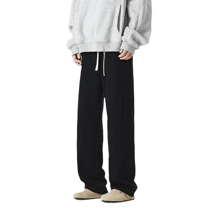 Autumn & Winter Fleece-Lined Baggy Trousers - Stylish Casual Comfort - Buy Center