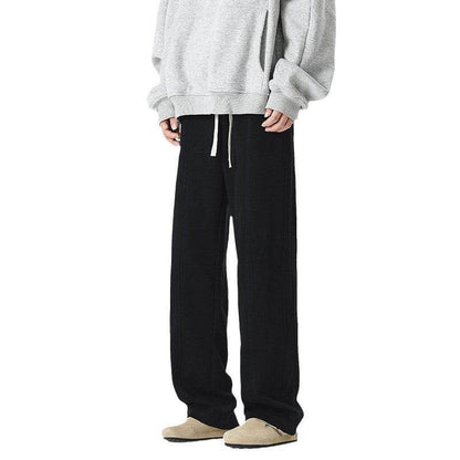 Autumn & Winter Fleece-Lined Baggy Trousers - Stylish Casual Comfort - Buy Center