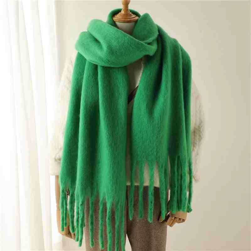 Women's Cashmere Winter Scarf - Soft Terylene Wrap for Cold Weather Style - Buy Center