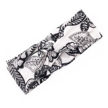Floral Cross Hair Band - Stylish Multi-Purpose Headband for Women 2025 - Buy Center