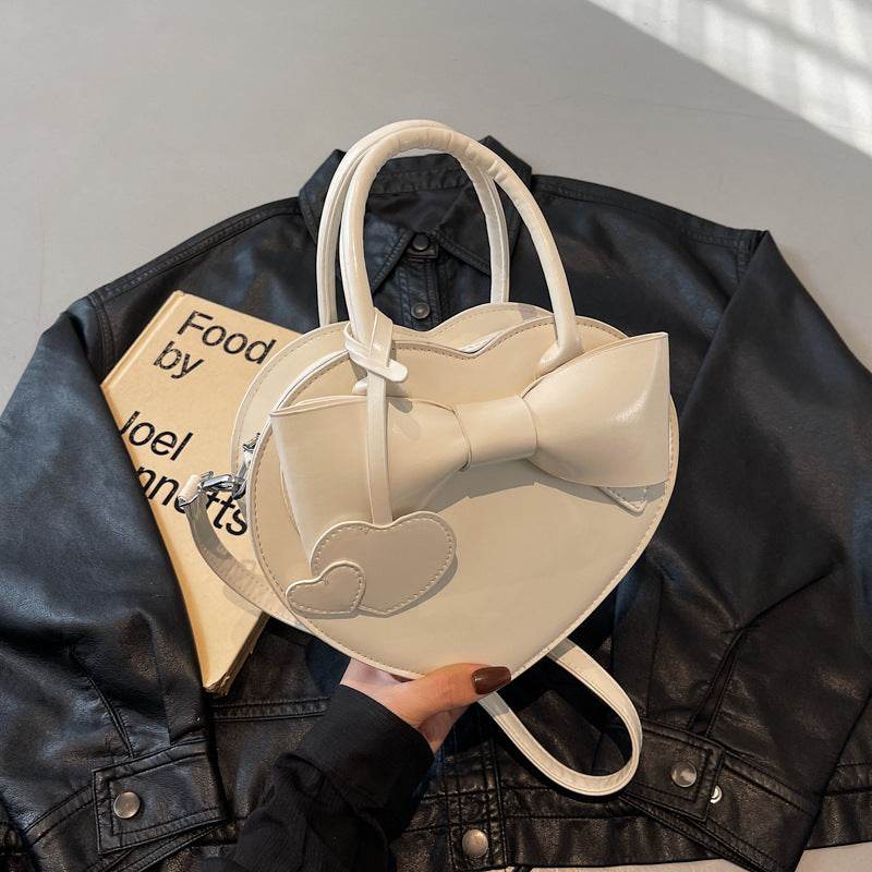 Buycenter Bow Heart Crossbody Bag - Fashionable Portable Messenger Bag - Buy Center