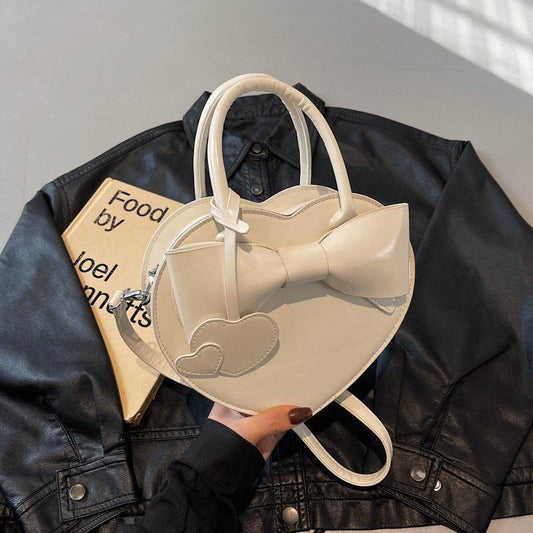 Buycenter Bow Heart Crossbody Bag - Fashionable Portable Messenger Bag - Buy Center