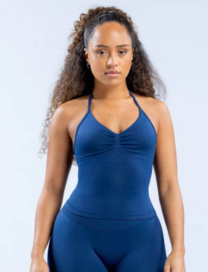 Women's Sports Yoga Vest - Stylish Halter Top, Sweat-Absorbing Fabric - Buy Center