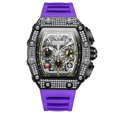 Buycenter Multi-functional Mechanical Watch - Full Diamond Fashion Style - Buy Center