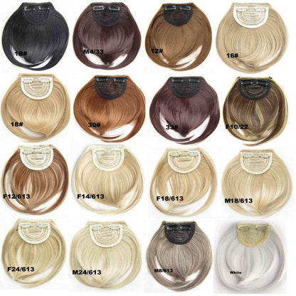 Stylish Synthetic Hair Bangs - Easy Apply Blunt Cut Hairpiece Accessory - Buy Center