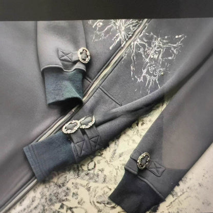 American Retro Street Hoodie – Women’s Zippered Sweatshirt for Spring Style - Buy Center