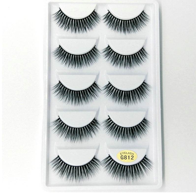 Luxurious 3D Mink Hair False Eyelashes - 5 Pairs for Stunning Volume - Buy Center