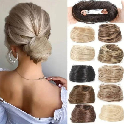 Female Hair Loop Simulation Wig - Fluffy Short Style with Rubber Band - Buy Center