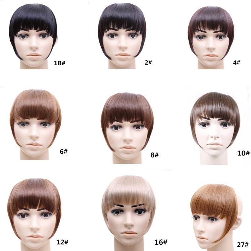 Stylish Synthetic Hair Bangs - Easy Apply Blunt Cut Hairpiece Accessory - Buy Center