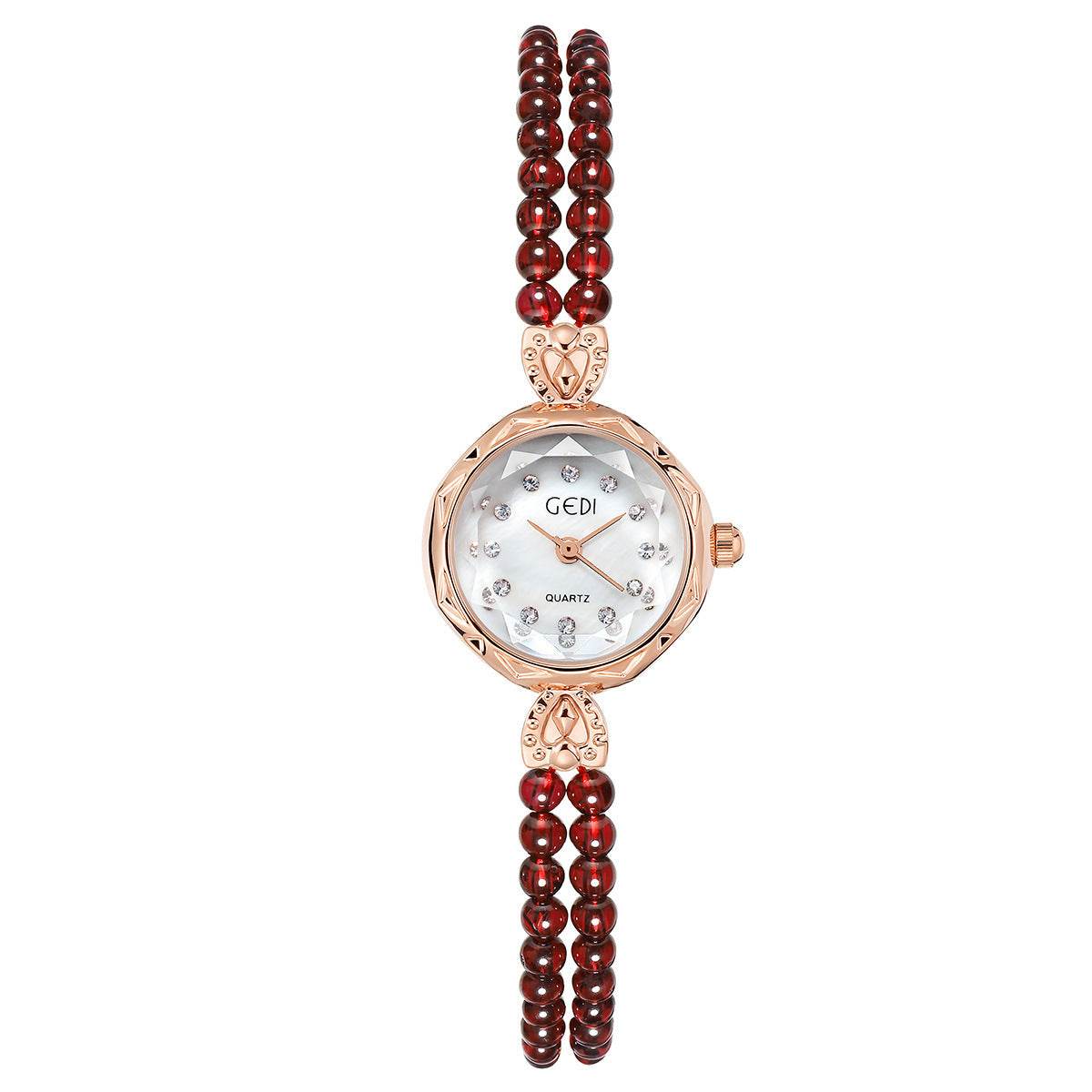 Women's Luxury Pearls Strap Watch - Unique Round Beads, Modern Style - Buy Center