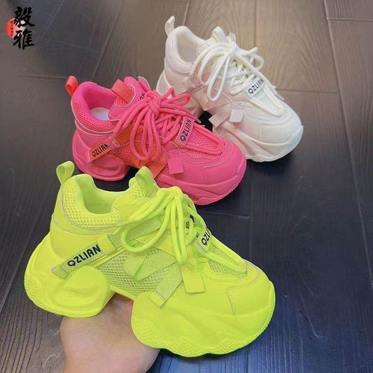 Women's Fashion Thick Bottom Sneakers - Stylish & Comfortable All-Match Design - Buy Center