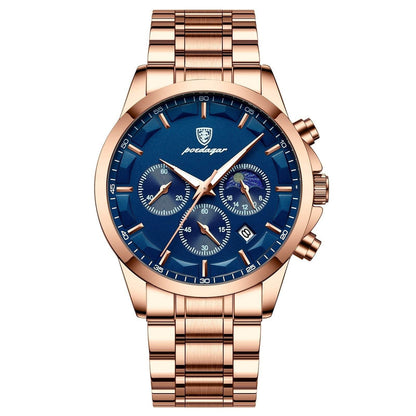 Buycenter Stylish Waterproof Men's Quartz Watch - Casual, Slim Design - Buy Center