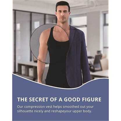 Men's Body Shape Vest - Adjustable Waist Support & Shaping Functionality - Buy Center