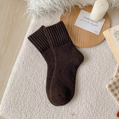 Women's Thick Fluffy Loop Socks - Cozy Black, Beige, Khaki Styles - Buy Center