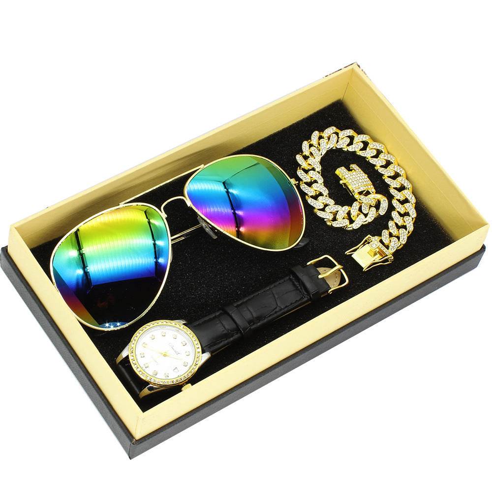 Women's High Sense Bracelet Watch Suit - Stylish Sunglasses & Gift Box - Buy Center