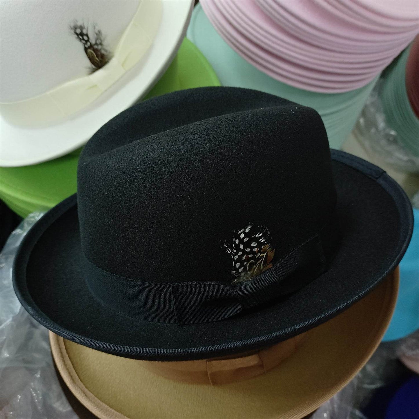 Men's Billycock Felt Hat - Stylish, Breathable, Sun Protection Fedora - Buy Center