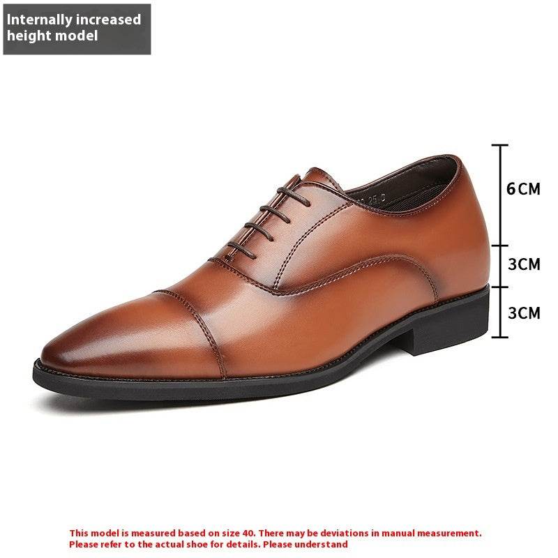 Buycenter Formal Wear Oxford Shoes - Height Increasing, Genuine Leather - Buy Center