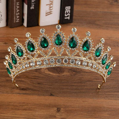 Elegant Bridal Crown with Matching Jewelry - Alloy Diamond Headdress - Buy Center