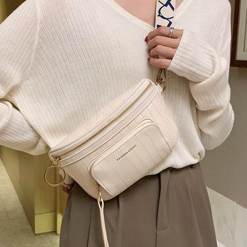 Trendy Chest Bag for Students - Stylish PU Crossbody Shoulder Bag - Buy Center