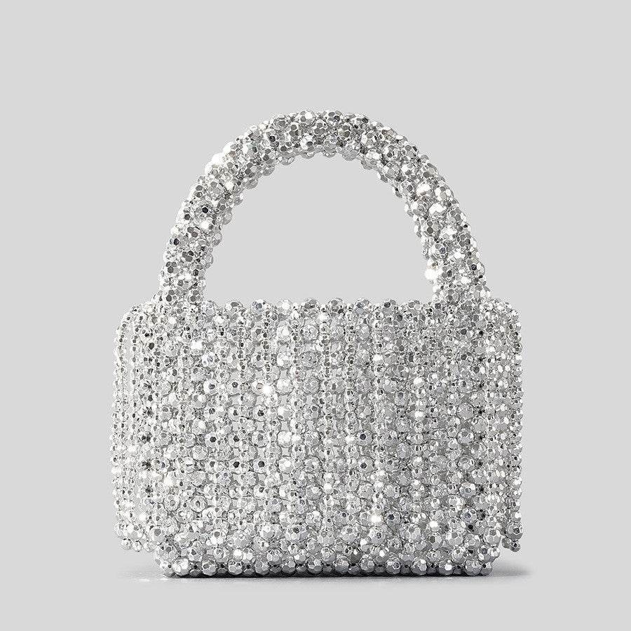 Buycenter Acrylic Tassel Handbag - Handmade Bucket-Style Evening Bag - Buy Center