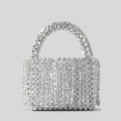 Buycenter Acrylic Tassel Handbag - Handmade Bucket-Style Evening Bag - Buy Center