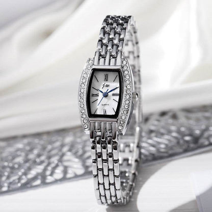 Women's Bucket-Shaped Fashion Watch - Stylish Gold & Silver Sports Design - Buy Center