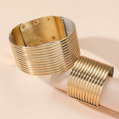 Personalized Metal Collar Bracelet Suit for Women - Stylish & Durable Accessory - Buy Center