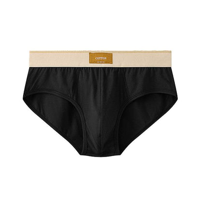 Men's Loose Cotton Briefs - Breathable Mid Waist, Multiple Colors Available - Buy Center