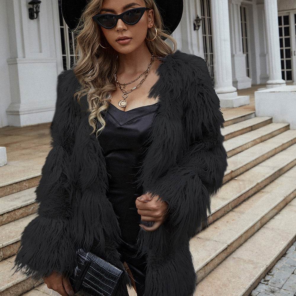 Buycenter Winter Furry Coat - Casual Urban Trench for Women - Buy Center