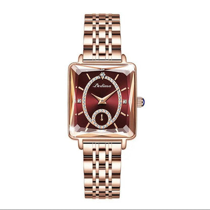 Buycenter Rose Gold Square Women's Watch - Quartz, Waterproof 30m - Buy Center