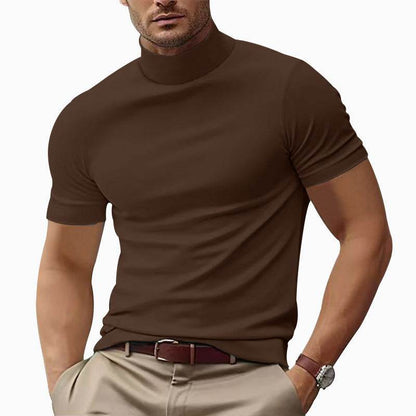 Men's Casual T-Shirt - Slim Fit Solid Color for Spring and Summer - Buy Center