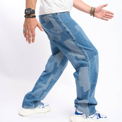 Brand Men's Elastic Jeans - Tapered Fit Denim | XS-XXL Sizes Available - Buy Center