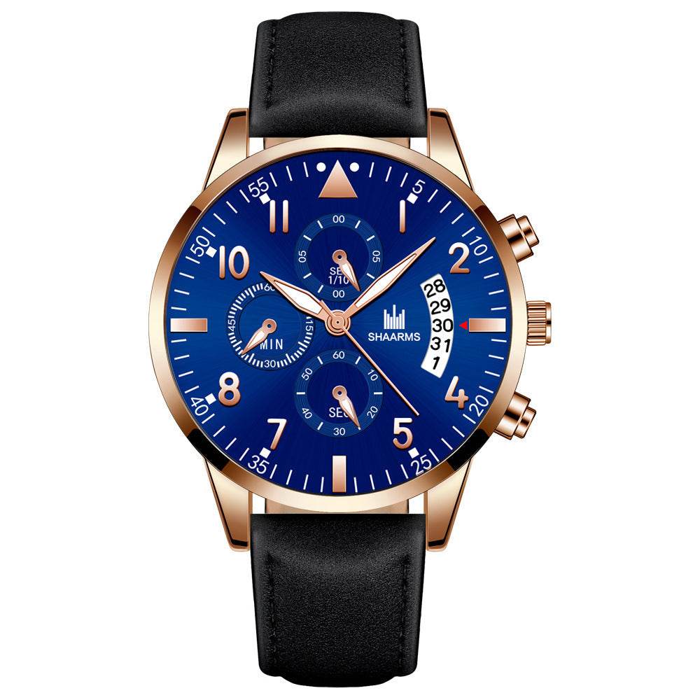 BuyCenter Men's Casual Quartz Watch - Stylish Rose Gold & Imitation Leather - Buy Center