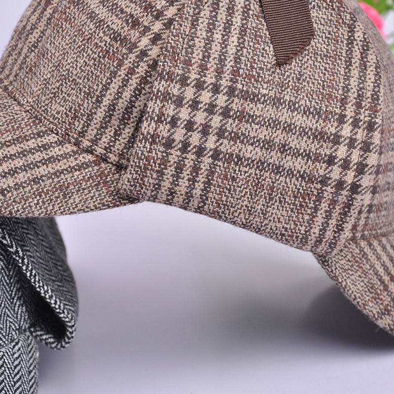 Buycenter Vintage Plaid Baseball Caps - Double Brim for Men & Women - Buy Center