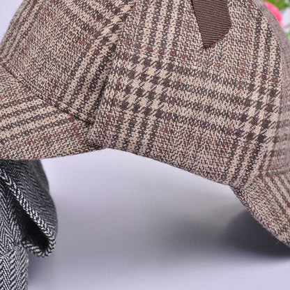 Buycenter Vintage Plaid Baseball Caps - Double Brim for Men & Women - Buy Center