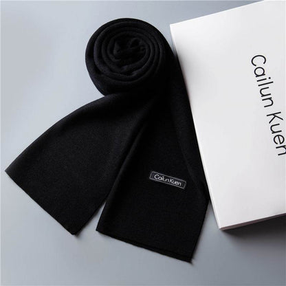 Trendy Warm Knitted Bib Scarf - Premium Wool for Stylish Winter Comfort - Buy Center