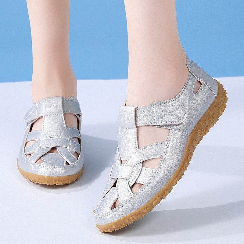 Beach Hollowed Flat Sandals - Stylish Comfort for Casual Summer Wear - Buy Center