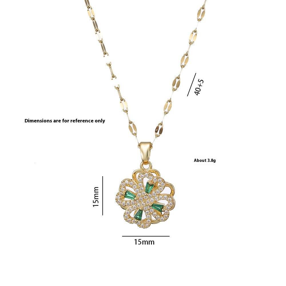 Buycenter Heart-Shaped Rotating Zircon Ring - Affordable Luxury Jewelry - Buy Center