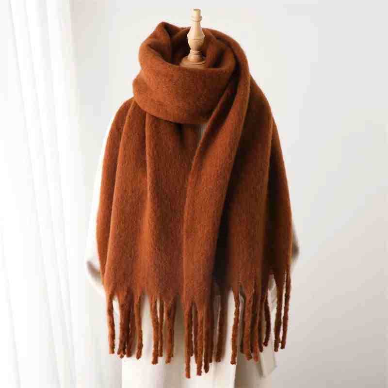 Women's Cashmere Winter Scarf - Soft Terylene Wrap for Cold Weather Style - Buy Center