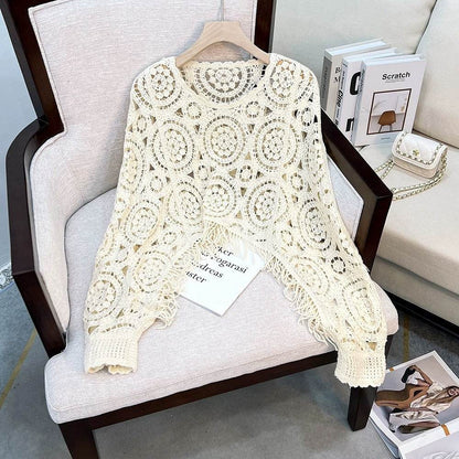 Women's Short Pullover Sweater Blouse - Trendy Casual Coat in 3 Colors - Buy Center