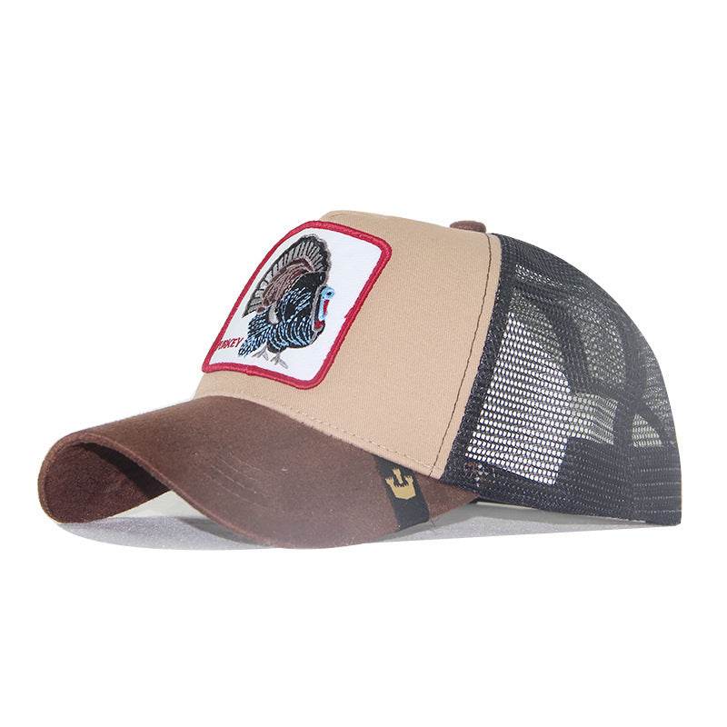 Buycenter Retro Cartoon Men's Cotton Mesh Hat - Animal Pattern Style - Buy Center