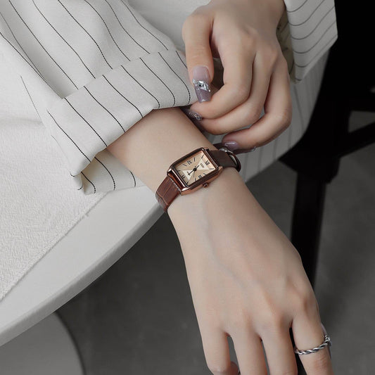 Women's Retro Elegant Waterproof Small Square Watch - Vintage Style & Durable - Buy Center