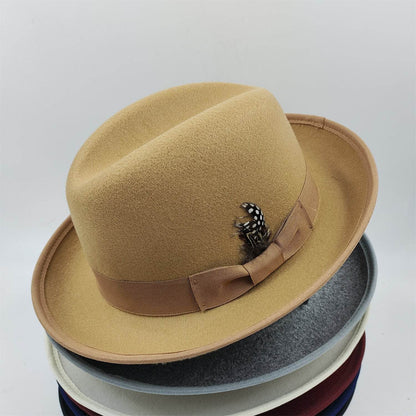 Men's Billycock Felt Hat - Stylish, Breathable, Sun Protection Fedora - Buy Center