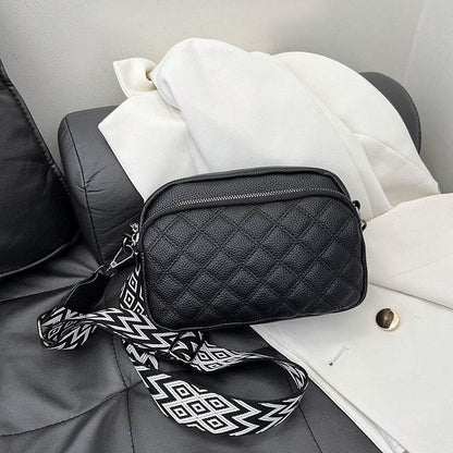 Buycenter Soft Leather Shoulder Messenger Bag - All-Match Diamond Pattern - Buy Center