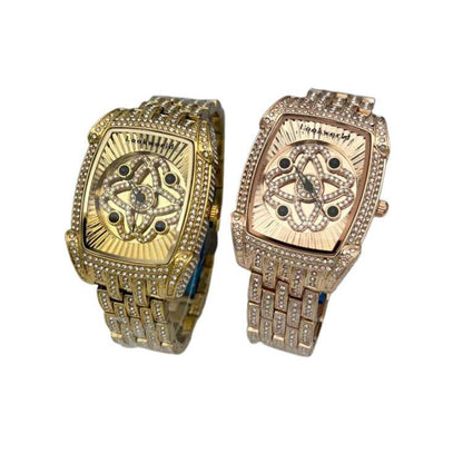 Women's Gold Diamond Bracelet Quartz Watch - Stylish & Waterproof 2025 - Buy Center