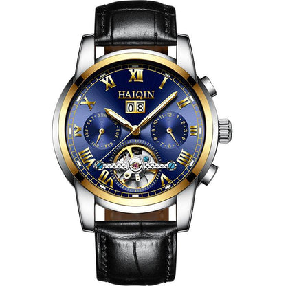 Men's Waterproof Luminous Tourbillon Watch - Stylish Mechanical Timepiece - Buy Center