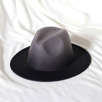 Buycenter Gradient Color Flat Brim Jazz Top Hat - Stylish Conical Design - Buy Center