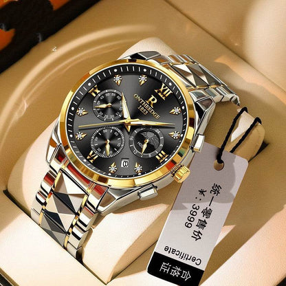 Elegant Waterproof Tungsten Steel Quartz Business Watch - 2025 Style - Buy Center